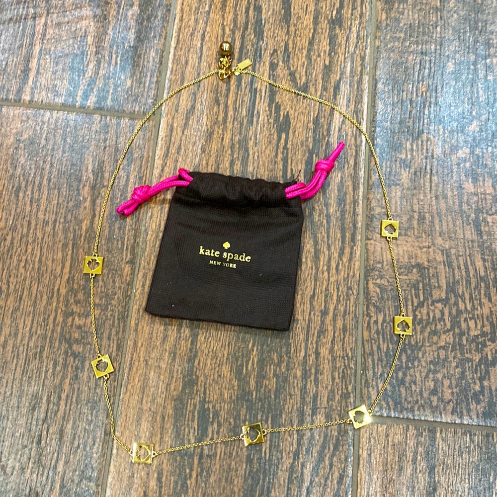 Kate spade gold spade necklace